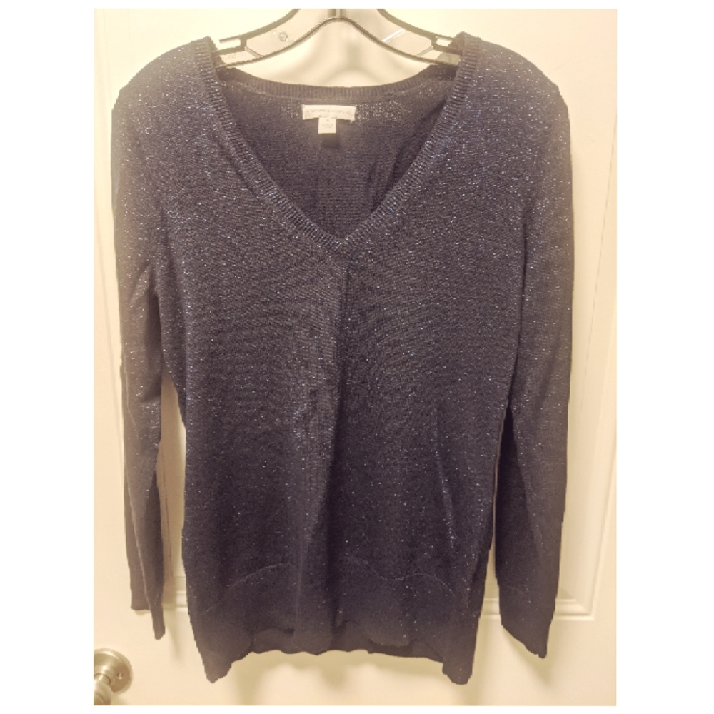 Navy shimmer sweater